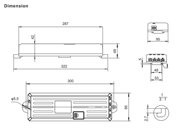 Control Box JCB36N3 dimensions drawing