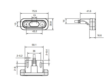 Handset with display "Basic" JCHT35K26B
