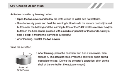 Handset with Wireless Receiver JCHR35R1