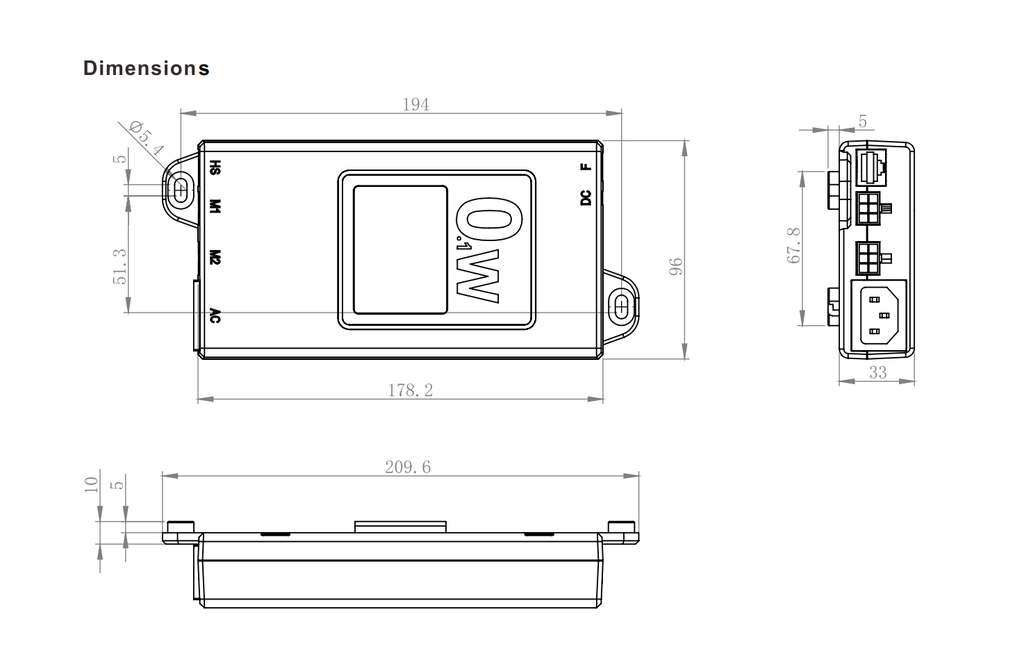 Control Box JCB35NS2 connected to a 2-leg desk frame