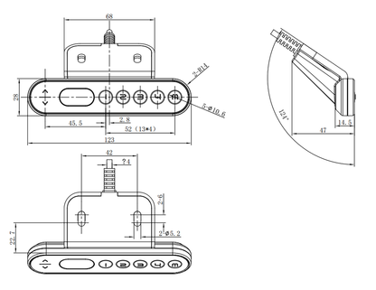 Handset with memory slots "Standard" JCHT35K55C